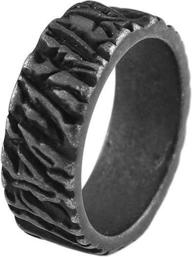 YIRAN Jewelry Ring Edelstahl, Schwarz, Vintage, Unisex - Bild 1