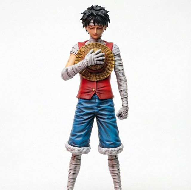 Bandai One Piece Luffy 3D2Y Actionfigur, 28cm, Kunststoff - Bild 1