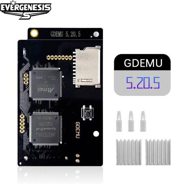 EVERGENESIS GDEMU Dreamcast 5.20.5 Optical Drive Simulationsplatine SD-Erweiterung für DC VA1 Spielekonsole in Schwarz - Bild 1