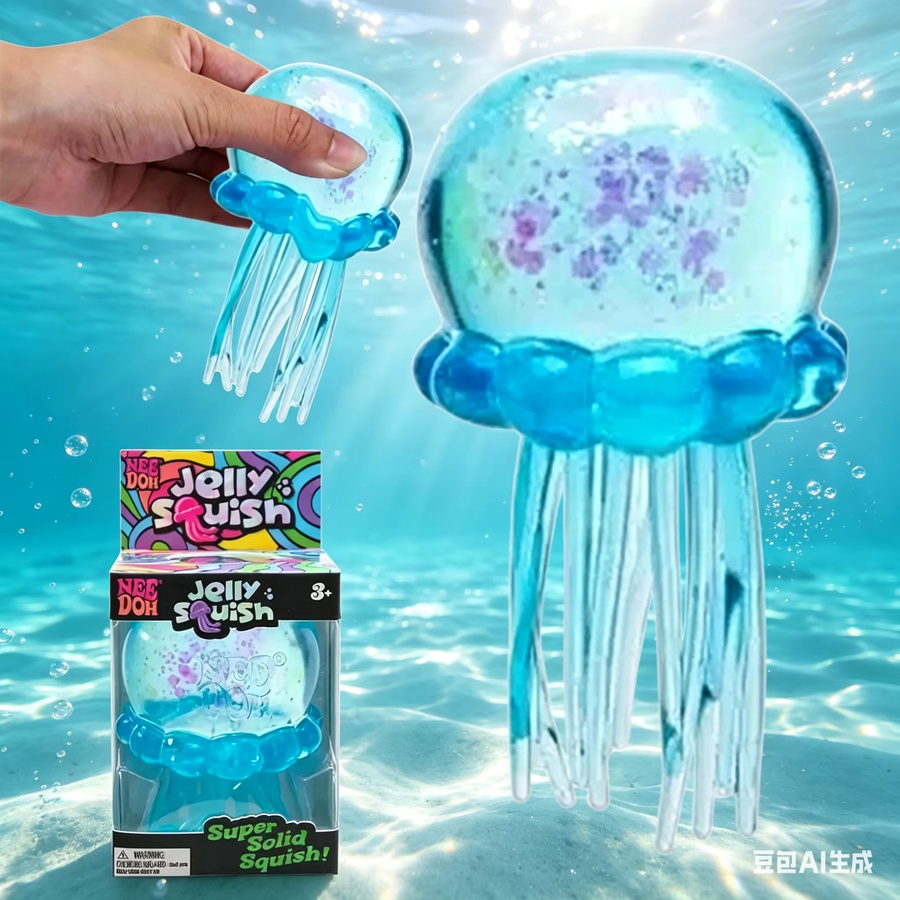 NeeDoh Quallen- & Würfel-Squish-Spielzeug, sensorisches Fidget-Spielzeug - Bild 2