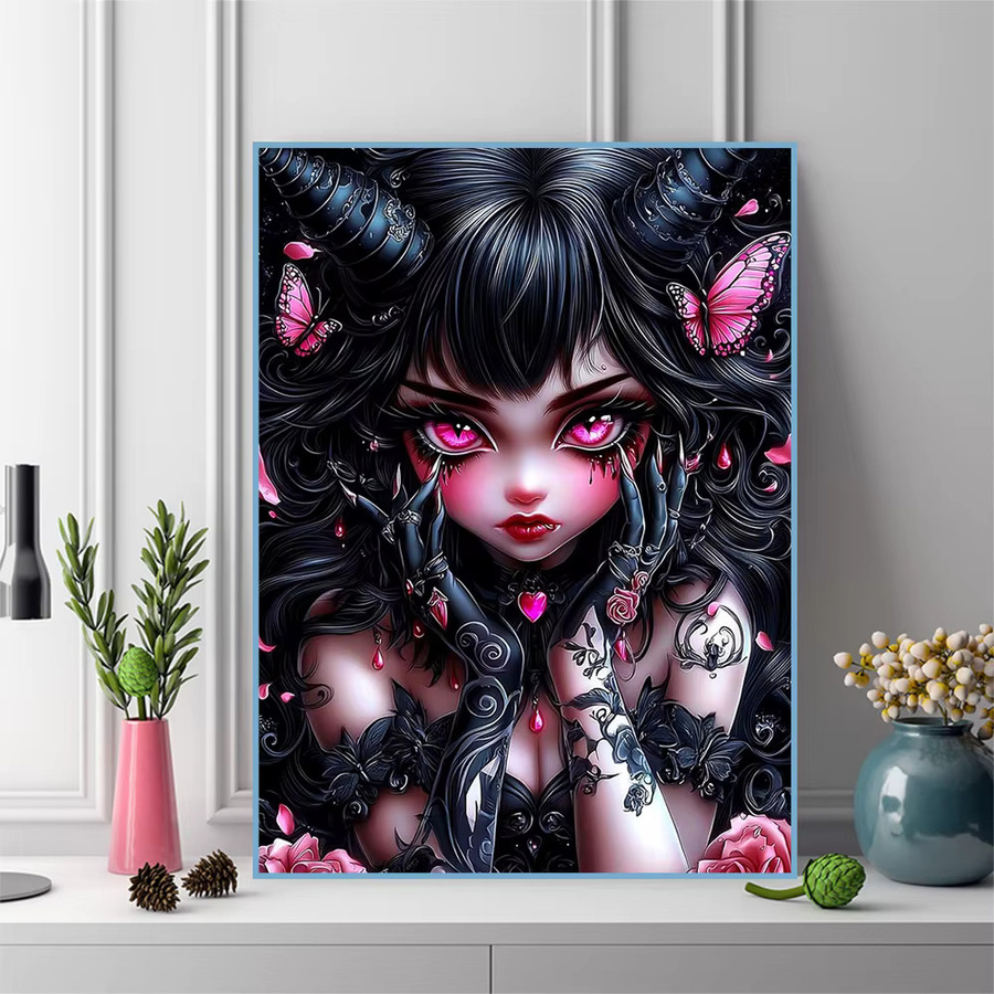 Evershine Diamant-Mosaik Porträt-Malerei Mädchenbild als 5D DIY Kunst Stickerei in Multicolour, B/H: 30,0 x 20,0 cm - Bild 3