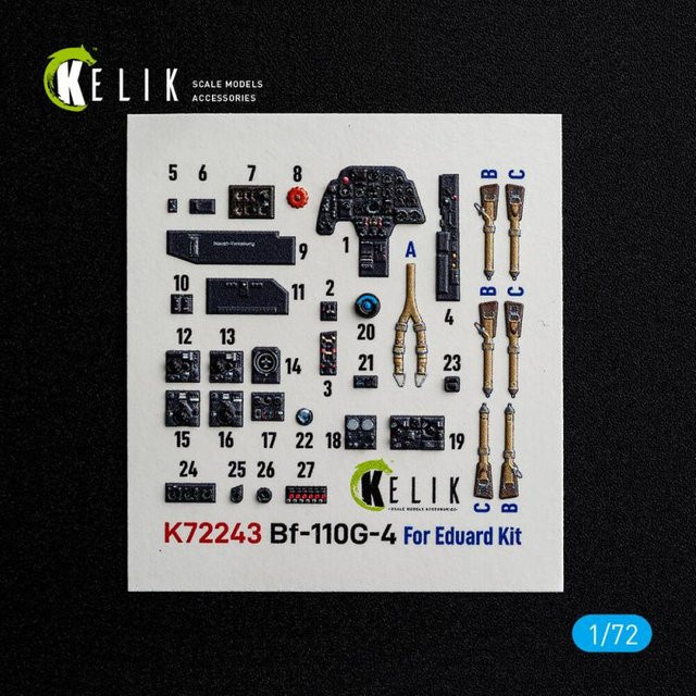 Eduard Bf-110G-4 Interior 3D-Decals - Bild 1