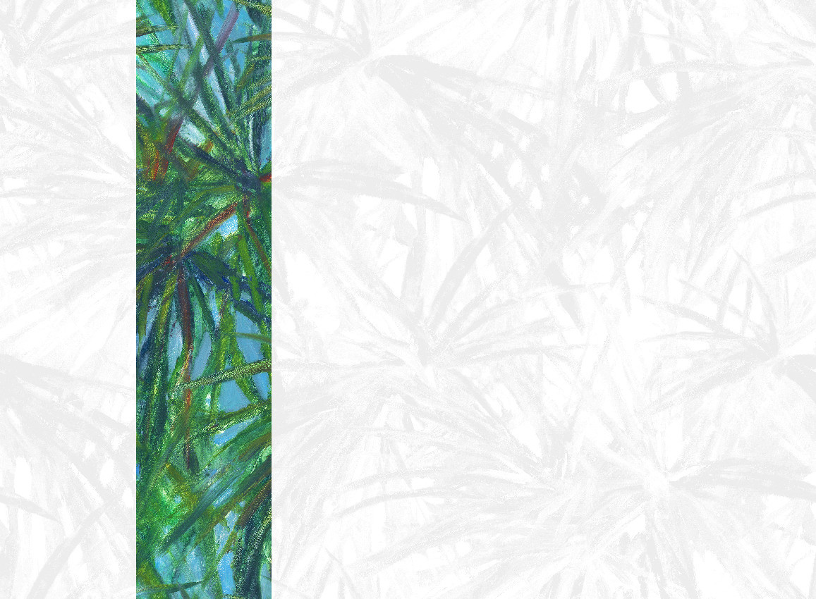 Jannelli & Volpi Mural Matira Green Panel 2 Florales Vinyl Wandpaneel in Grün - Bild 1