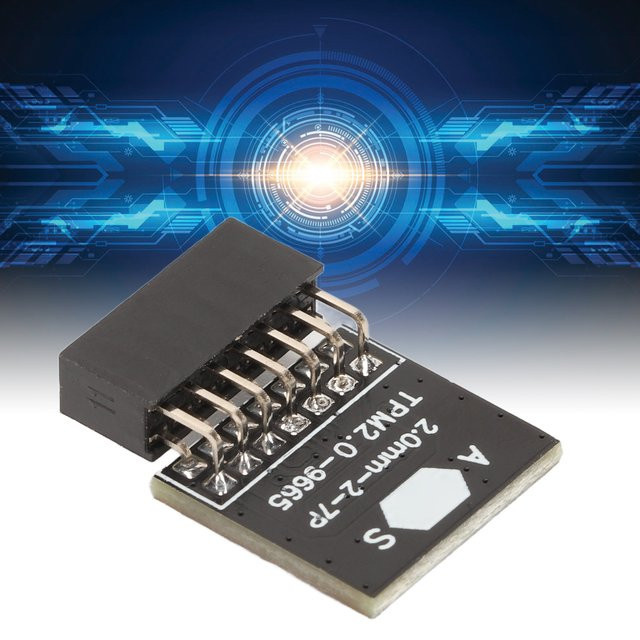 ASUS TPM 2.0 Sicherheitsmodul mit 14 Pin (2x7P) in Schwarz für Windows 11 Unterstützung - Bild 1