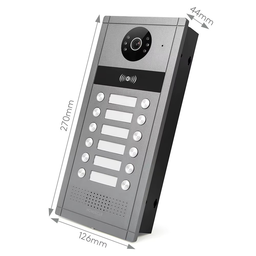 HOMSECUR Tuya App Video-Türsprechanlage mit automatischer Aufzeichnung und RFID-Zugang für 12 Familien - Bild 3