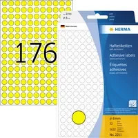 HERMA Markierungspunkt aus Papier in Gelb mit 8 mm Durchmesser - Bild 1