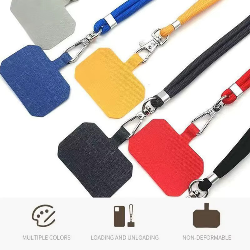 Ricestate Telefon Lanyard mit Patch, verstellbares Handy-Halsband in Bunt und Grau, Unisex Anti-Lost Seil - Bild 3