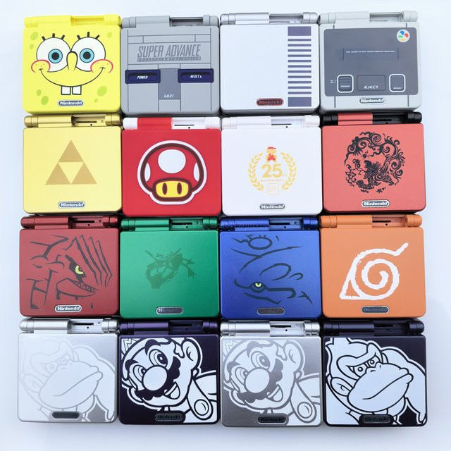 Ersatzgehäuse für Nintendo Game Boy Advance SP Super Mario Limited Edition in Multicolour für Retro-Spielkonsolen-Reparaturen - Bild 1