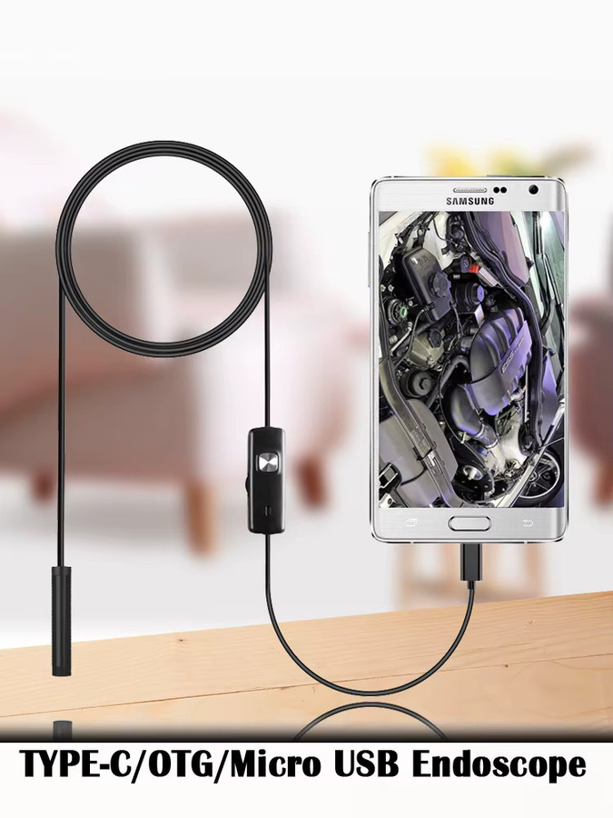 eMastiff Endoskopkamera Flexibel in Schwarz mit 7mm Durchmesser, IP67 Wasserdicht, Micro-USB und 6 einstellbaren LEDs für Android, PC und Notebook - Bild 5