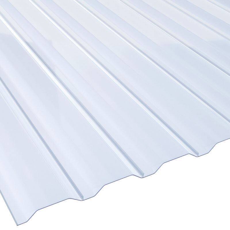 Lichtplatte PVC BioLine Spundwand 20/138LA von Friedrich von Lien AG, Farbe glasklar-bläulich, Breite: 113 cm, Stärke: 1,4 mm - Bild 1