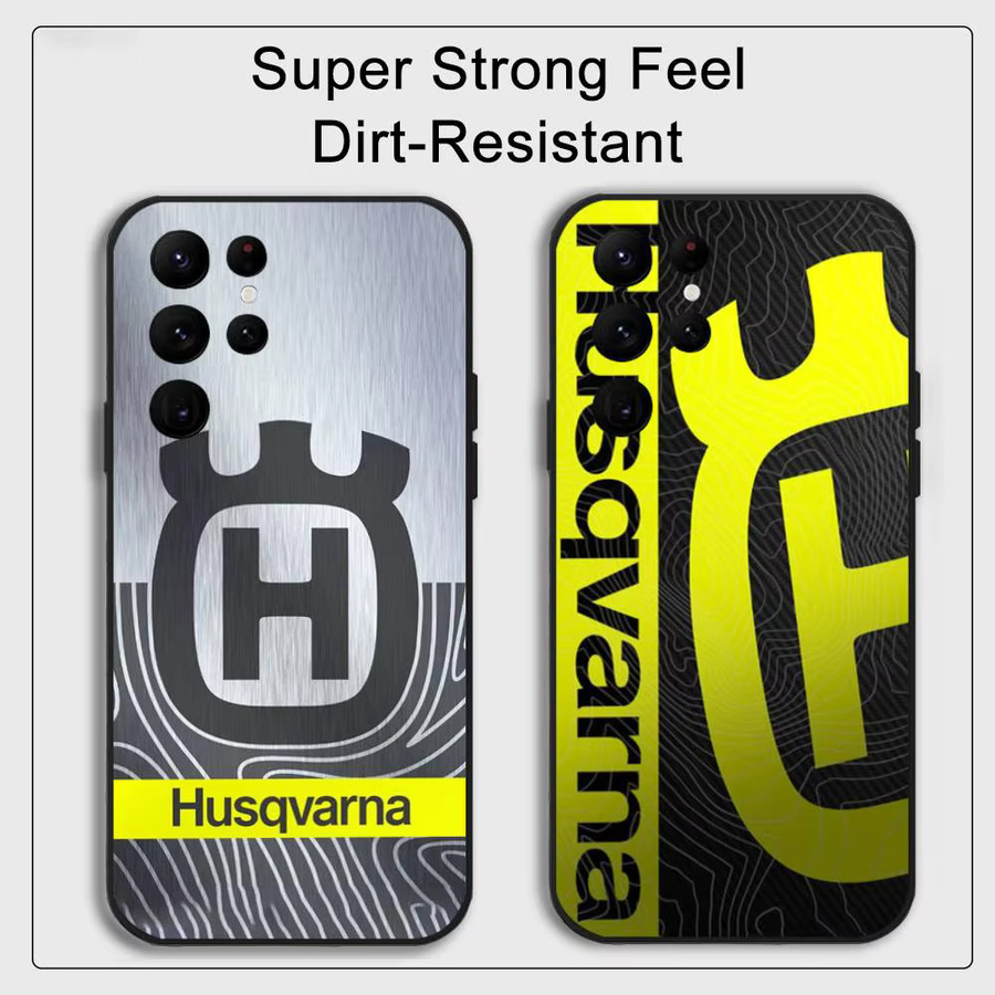 Husqvarna ES Handyhülle für Samsung Galaxy S21 S22 S23 S24 S25 FE Plus Classic in Schwarz Softshell - Bild 2
