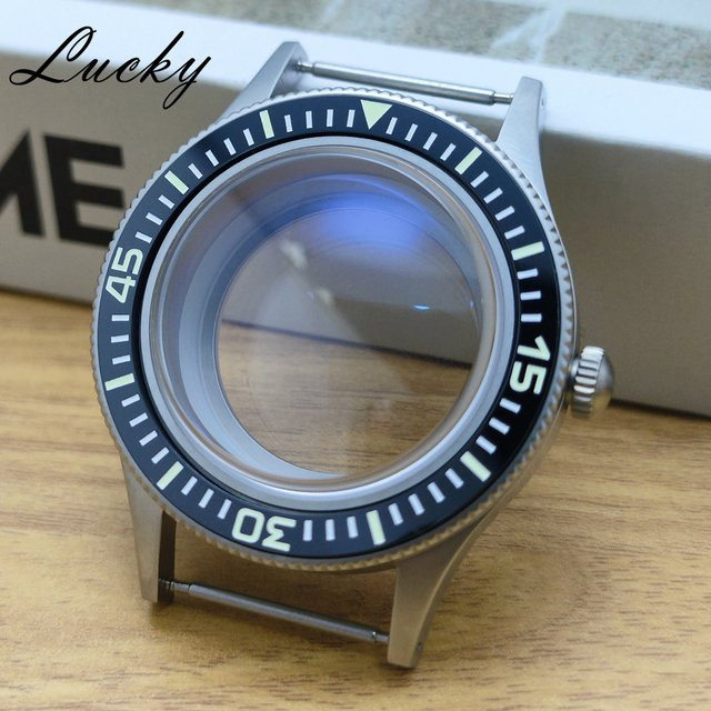 MUZHI Uhrenzubehör Keramiklünette, Vintage, Silber, 40 mm - Bild 1