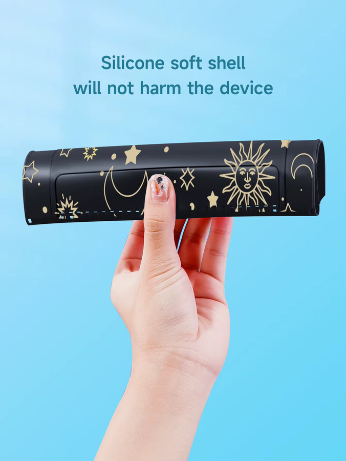 Star Switch-Schutzhülle für Nintendo Switch OLED in Schwarz und Transparent mit trennbarem Design für Joycons - Bild 2