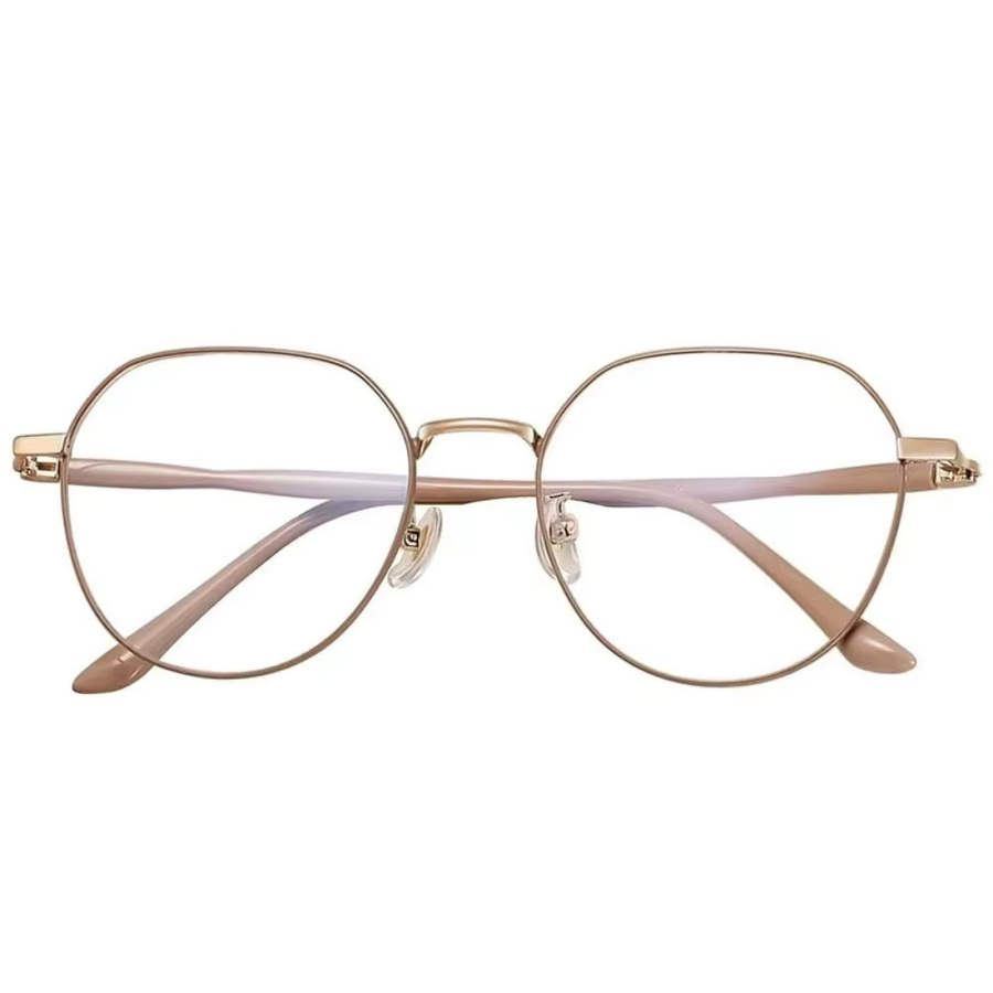 Lesebrille, Unisex, Vollrand, Gold, Metall - Bild 4