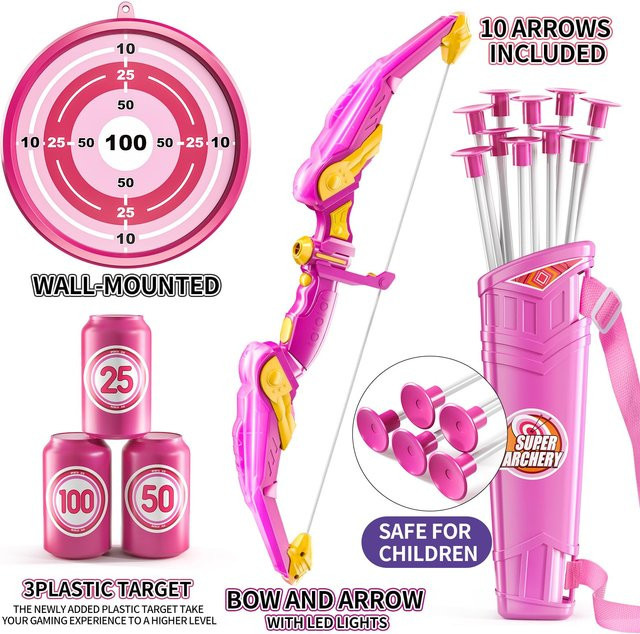 Linyi toy Bogenschießen Set rosa - Bild 1