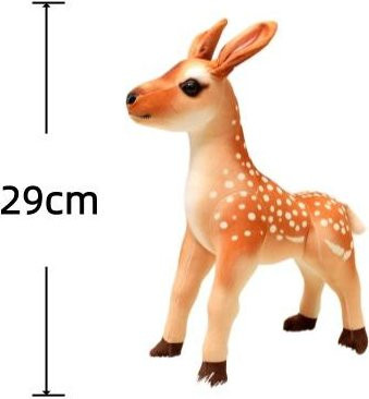 Yiran toy Geflecktes Hirsch-Stofftier, Plüsch / Textil, Braun - Bild 1
