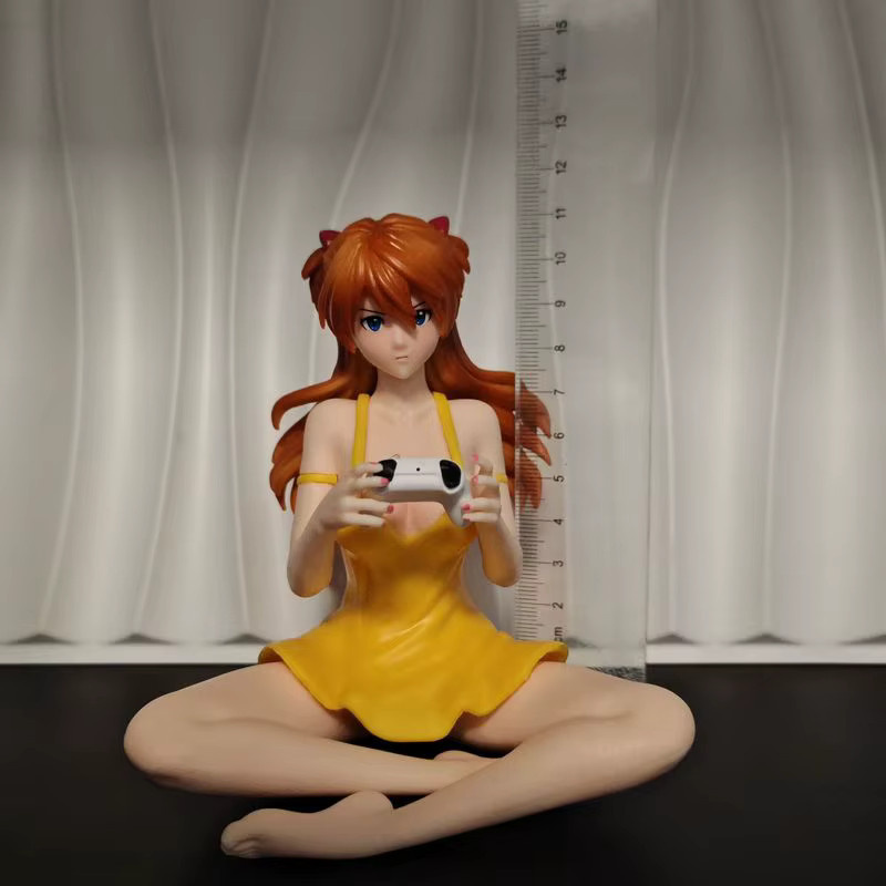 Bandai Asuka Sitzende Pose Anime-Figur, Einzelfigur, 11,5cm - Bild 2