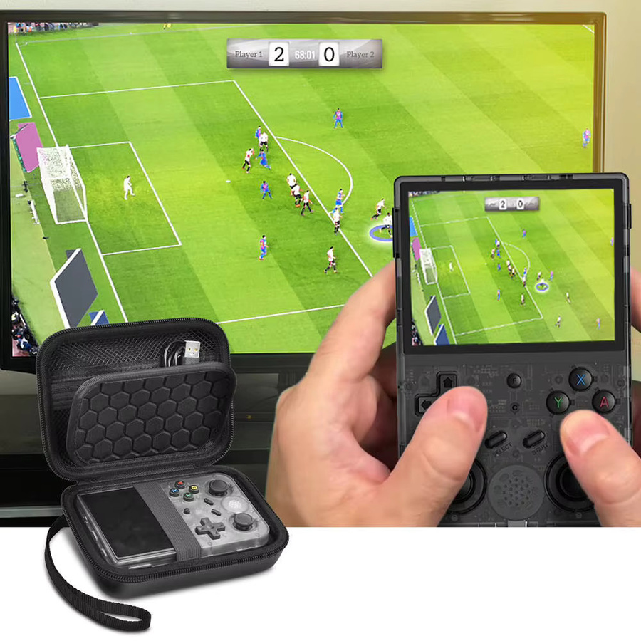 SZKOSTON Hartes Tragecase für Retro Handheld-Spielekonsolen RG353V, RG353VS und RG35XX in Schwarz - Bild 6