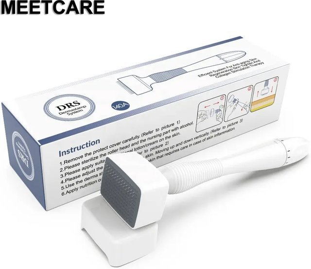 MEETCARE Derma Stamp Roller DRS140A Mikronadel-Dermaroller, 0,2 mm, Unisex - Bild 1