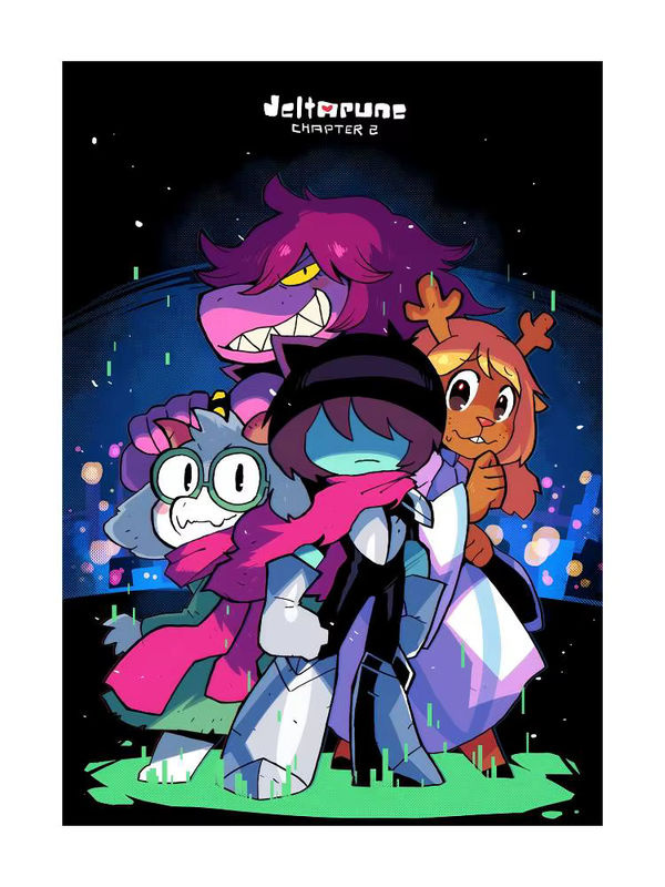Hot Game Deltarune Wandkunst Poster, selbstklebend, rechteckig, multicolor - Bild 7