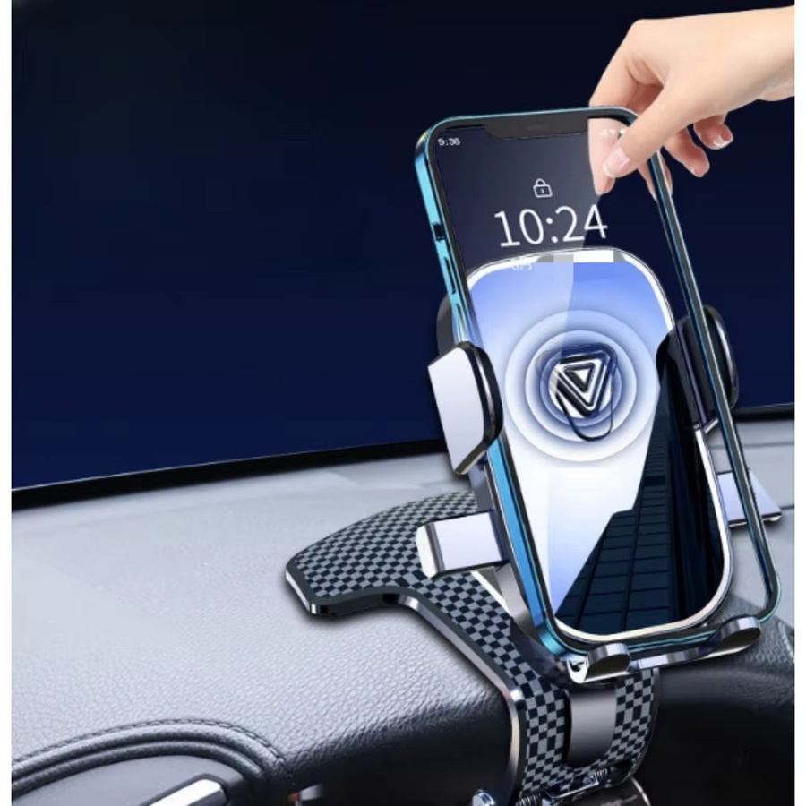 Multifunktionale Handy-Autohalterung für Mittelkonsole und Instrumententafel in Schwarz mit Anti-Shake-Funktion - Bild 6