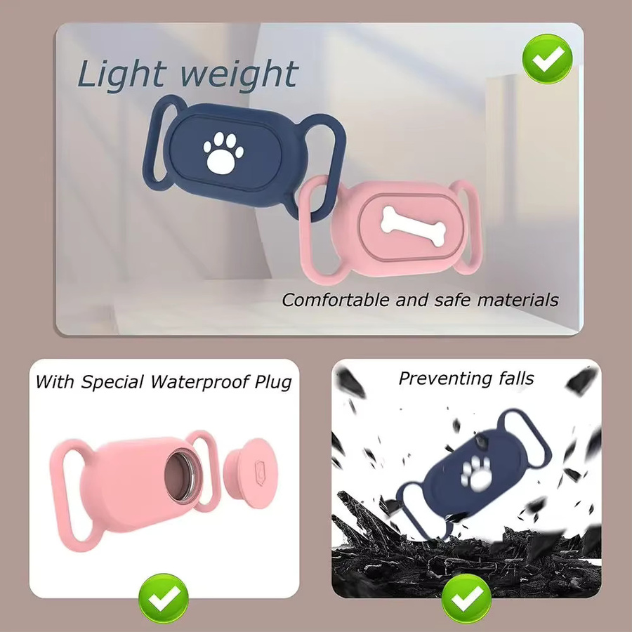 Samsung Galaxy SmartTag2 Silikon Schutzhülle Pet Locator Wasserdicht Schwarz - Bild 3