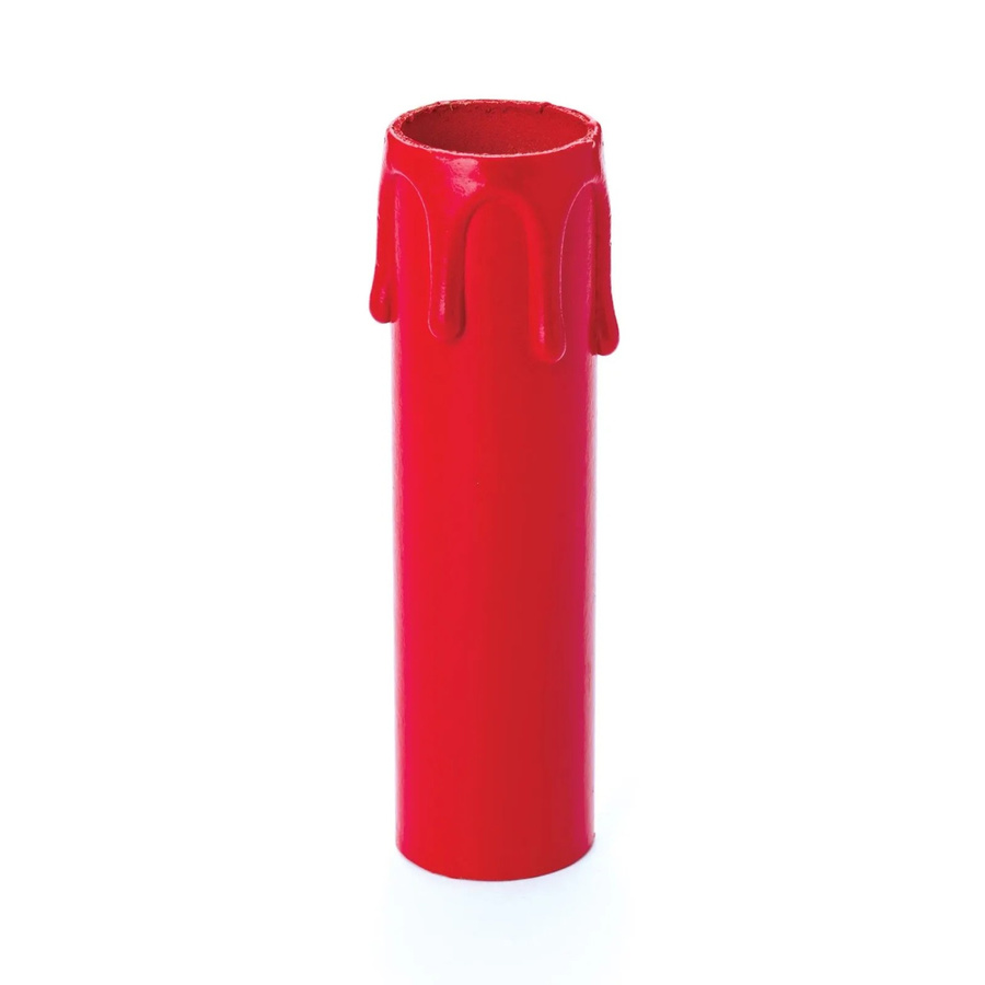 Orion Lightstyle Kerzenhülse mit Tropfen E14 in Rot, B: 26 mm, H: 100 mm - Bild 1