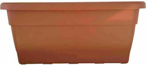 GARDAMO Pflanzgefäß Basic Fensterkasten aus Kunststoff in Braun, B: 39,0 cm, H: 34,0 cm - Bild 1