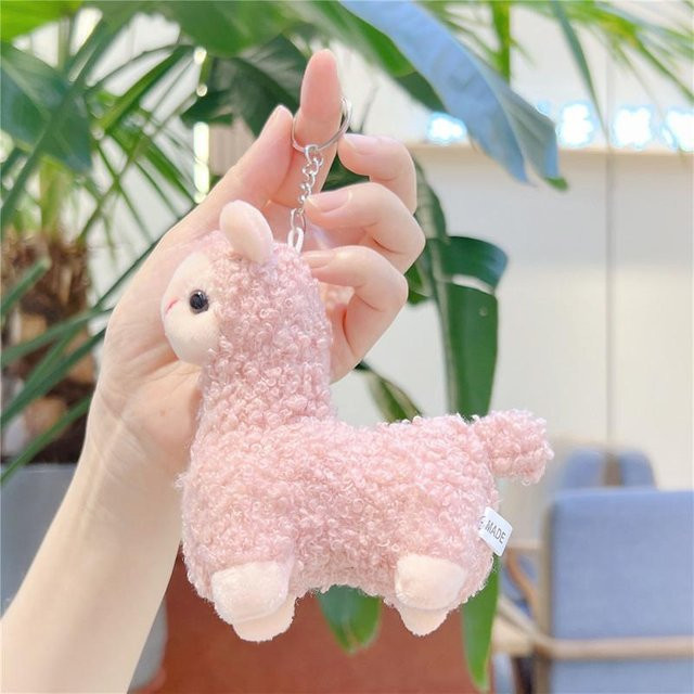 Linyi toy Schlüsselanhänger Alpaka-Plüschanhänger, gray, Damen - Bild 1