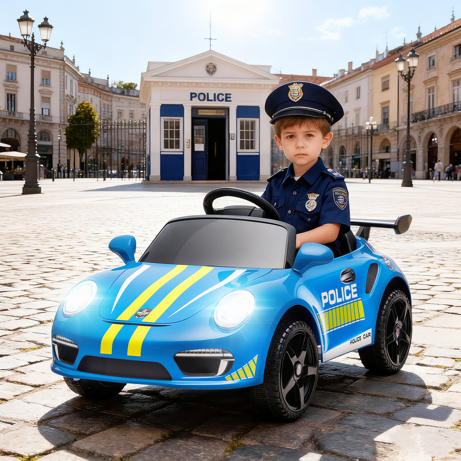AIYAPLAY Kinder-Elektroauto RUF CTR 3 Clubsport, 12V Batterieauto, Blau - Bild 2