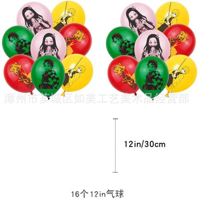Bandai Dämonentöter Geburtstagsparty Dekoration Set - Bild 1