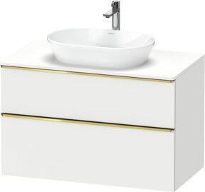 Duravit Waschtischunterschrank D-Neo Wandhängend in Weiß Hochglanz, B/T/H: 100 x 55 x 66,4 cm - Bild 1