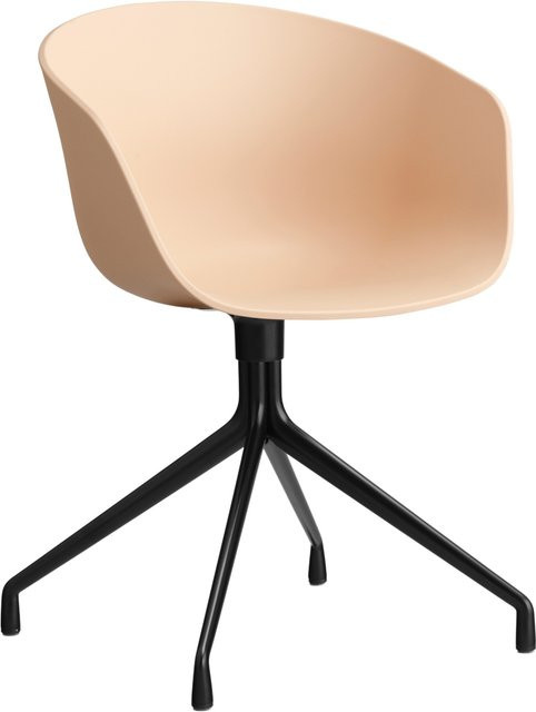 HAY About A Chair AAC 20 Drehstuhl mit Armlehnen in Orange aus Kunststoff und Aluminium mit mattem Finish - Bild 1