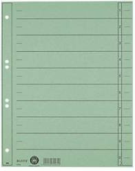 Leitz Trennblätter DIN A4 blank grün 100 Stück - Bild 1