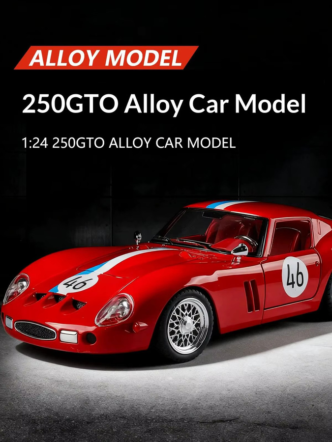 Maisto 250-GTO Automodell, 1:24, mit Licht und Sound, rot - Bild 6