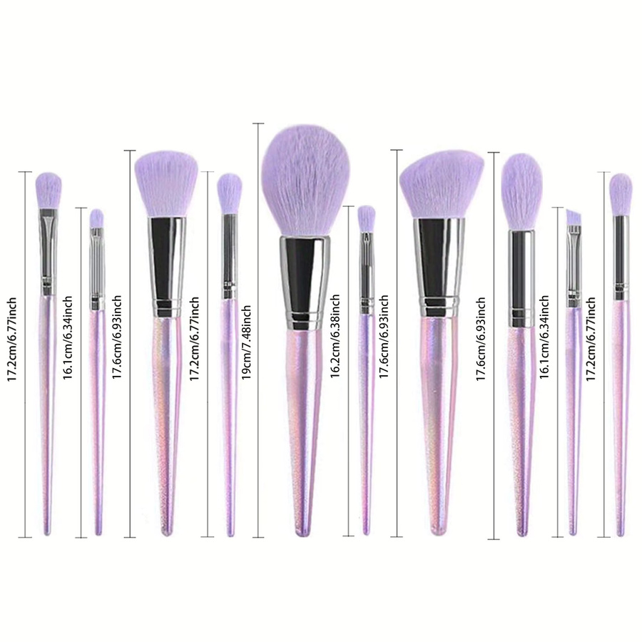 CZSAE Make-up Pinsel Set, 10 Teile, Unisex - Bild 2