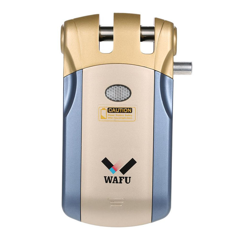 WAFU HF-018W WiFi Intelligentes Elektronisches Türschloss aus Zinklegierung mit Fernbedienung in Silber/Blau - Bild 8