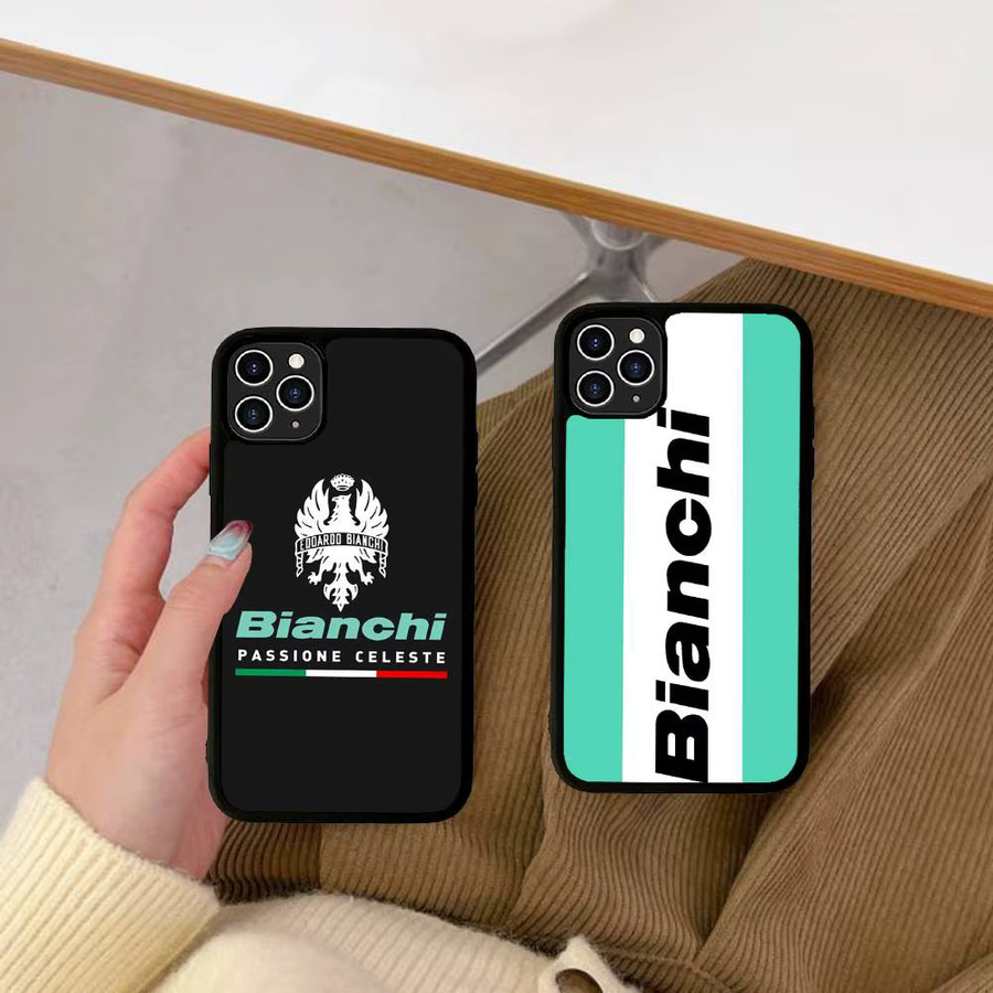 B-Bianchi Logo Handyhülle für iPhone 16 Pro Max 15 14 Plus 14 13 12 11 aus PC und TPU - Bild 1