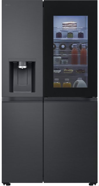 LG Side by Side Kühlschrank GSXE90EVDD in Schwarz - Bild 1