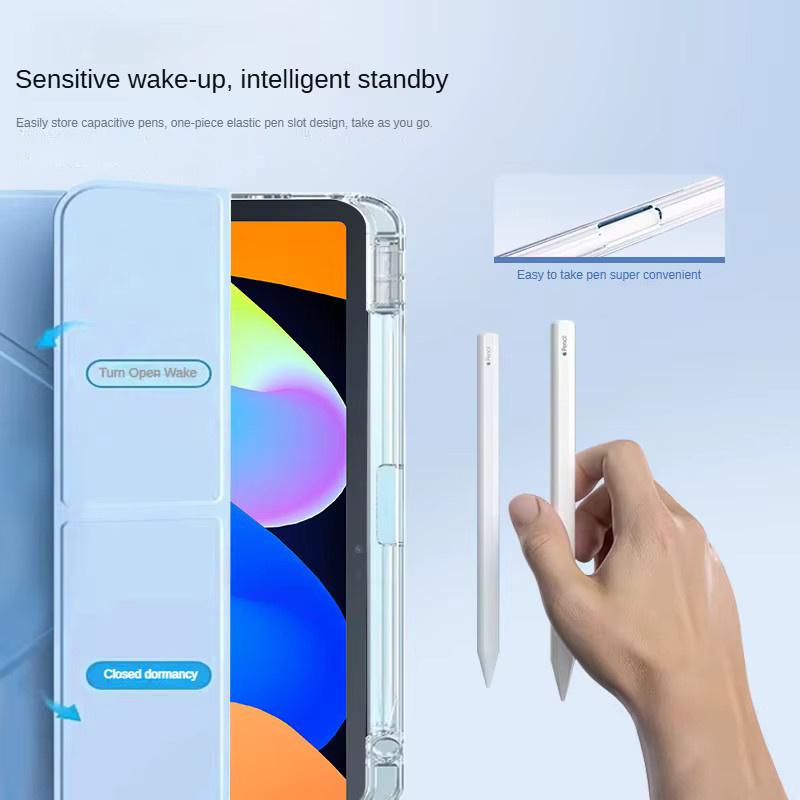 Magnetische Schutzhülle für Lenovo Xiaoxin Pad 11 2025 und Idea Tab 11 TB336FU, 11 Zoll Tablet-Cover mit Klappständer, Farbe: Grün - Bild 3