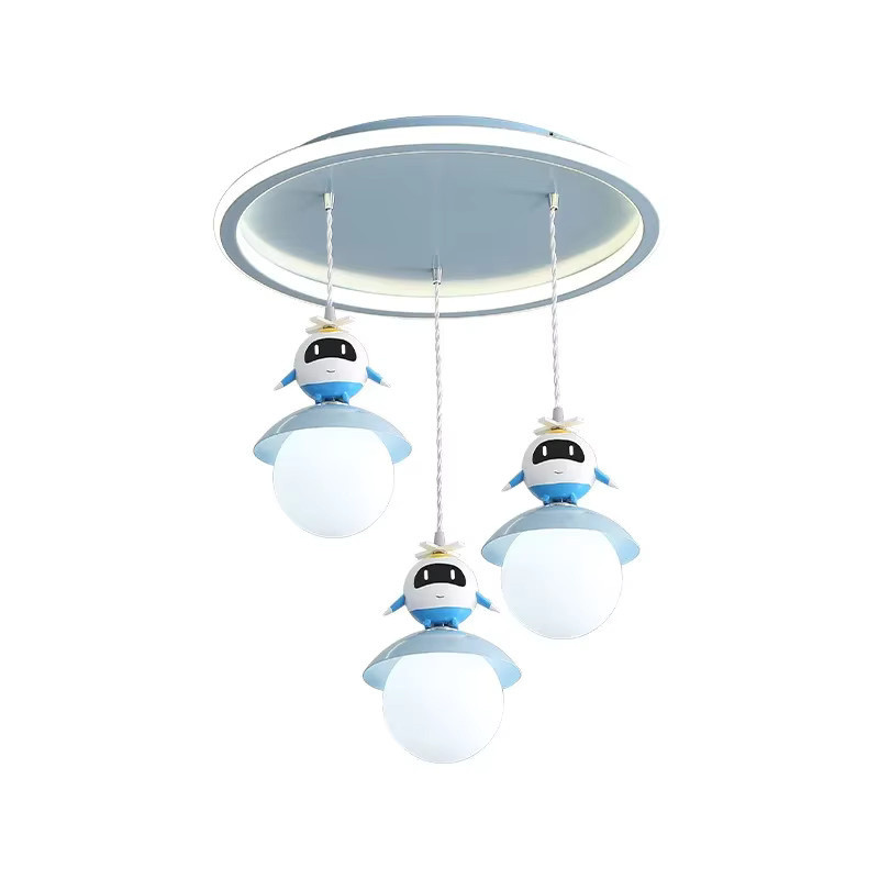 JIANKEXING LED Kronleuchter mit integriertem Vollspektrum Licht für Kinderzimmer, Schlafzimmer und Wohnzimmer - Bild 3