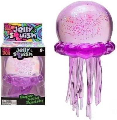 Modische Qualle und Würfel Quetschspielzeuge, Weiche Jelly Sensorische Stressabbau-Spielzeuge, dunkelgrau - Bild 1