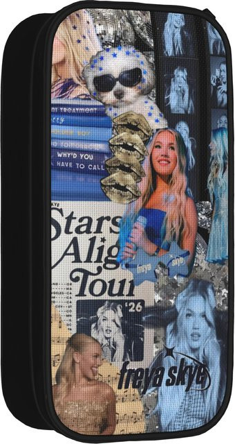 Freya Skye Stars Align Tour 2026 Doppellagiges Stifteetui für Mädchen in Multicolour - Bild 1
