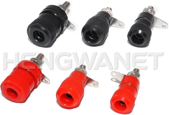 HENGWANET 10 Stück JS-910B 999B Anschlussklemmen mit 4mm Bananenstecker-Buchse für Verstärker und Arduino - Bild 1