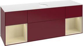 V&B Waschtischunterschrank Finion in Weiß lackiert, Breite: 160 cm, Tiefe: 50,1 cm, Höhe: 50,1 cm - Bild 1