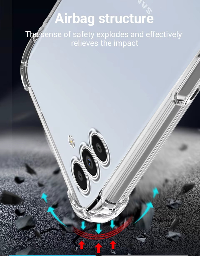 Stoßfeste transparente Schutzhülle für Samsung Galaxy A-Serie (A13 bis A73) - Bild 3