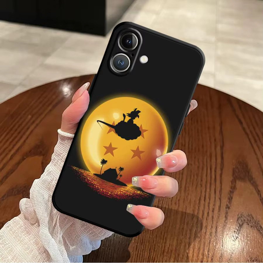 Handyhülle Dragon Ball Design in Schwarz für iPhone Modelle Schwarz Weiche Handyhülle - Bild 5