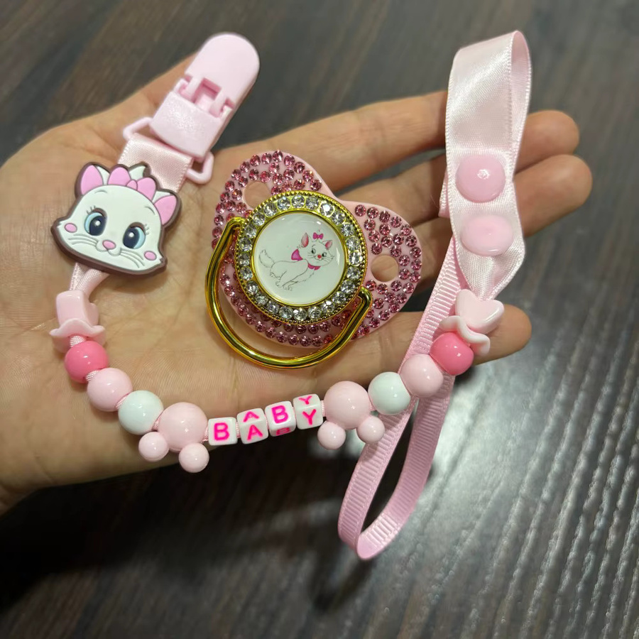 Disney Beißschnuller und Schnullerhalter für Babys in Rosa/Pink - Bild 1