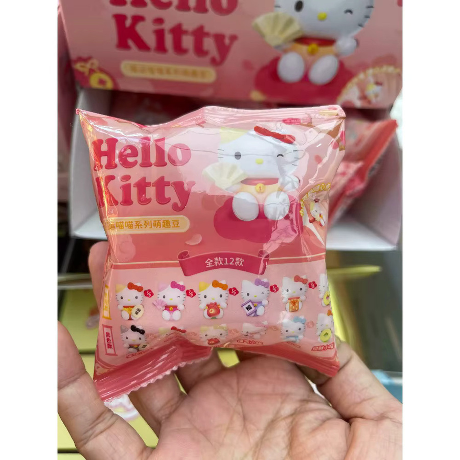 Sanrio Hello Kitty Lucky Meow Serie, Niedliche Bohnen-Minifiguren Blind Box, Actionfigur - Bild 2