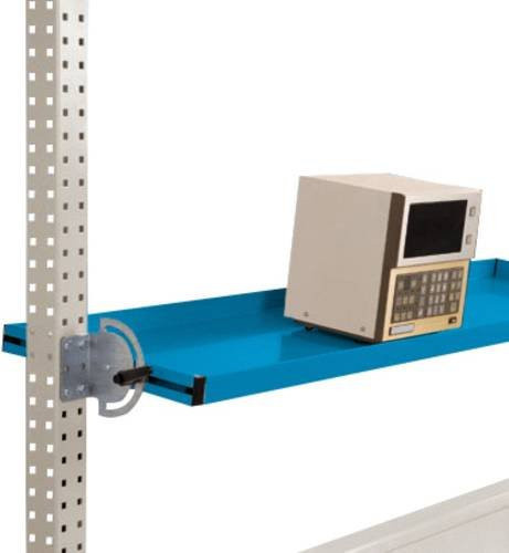 Manuflex AS1718.5012 Neigbare Ablagekonsole für PACKPOOL Packtische in Blau, Nutztiefe: 34,5 cm, für Tischbreite: 175 cm - Bild 1